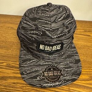 No Bad Ideas Black and White Snapback Hat